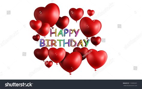 Happy Birthday Heart Stock Photo 115090201 Shutterstock