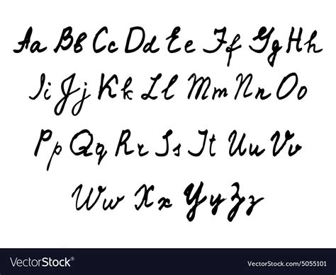 Handwritten English Alphabet