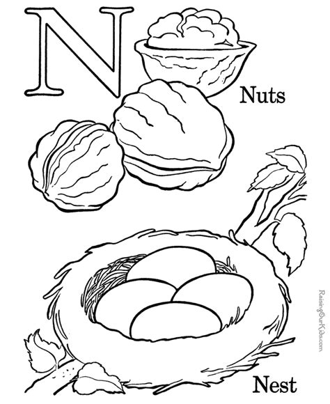 Free Letter N Coloring Pages Preschool Download Free Letter N Coloring