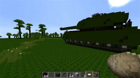Prototype Shooting Tank Minecraft Without Mods Youtube