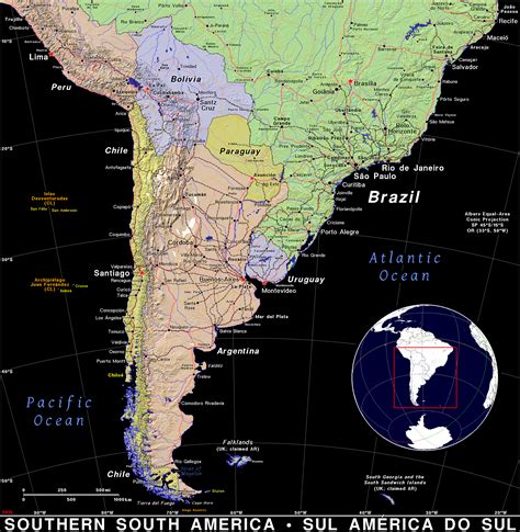 Southern South America Map Get Latest Map Update
