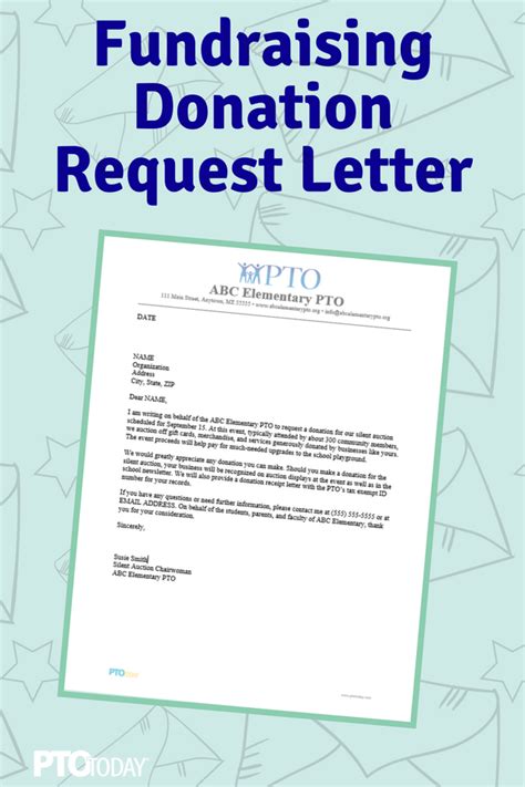 Sample Pta Letter Requesting Donations Hairstylelist