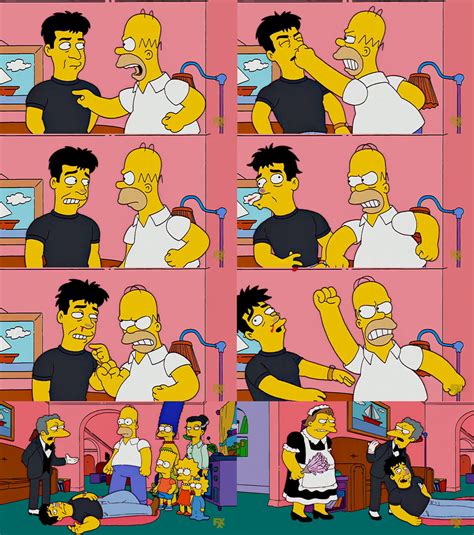 the simpsons homer punches henry by dlee1293847 on deviantart