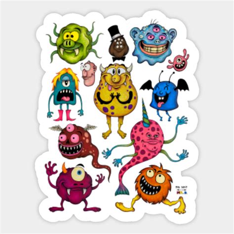 Monsters Monsters Sticker Teepublic