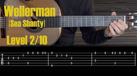 Wellerman Sea Shanty Fingerstyle Guitar Tutorial Free Tabssheet