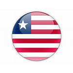 Liberia Round Icon Flag Country Non Commercial