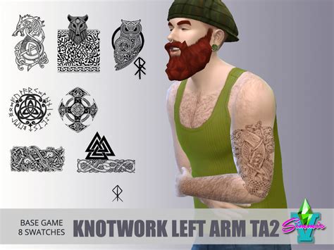 The Sims Resource Simmiev Knotwork Left Arm Ta2