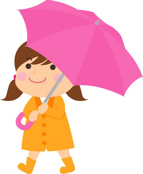 Girl With An Umbrella Clipart Free Download Transparent Png Creazilla