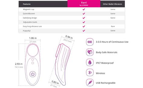 Lovense Ferri Wearable Magnetic Panty Vibrator Long Distance Bluetooth Remote Reach