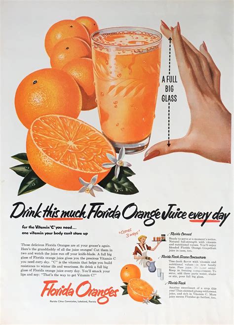 Subscribe to the newsletter everyone in florida is reading. Florida Juice Advertisement.Original ad, 10"x14" page from ...