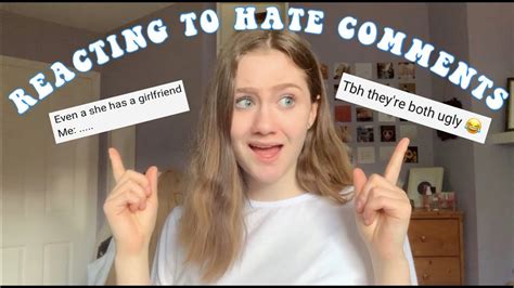 REACTING TO HATE COMMENTS YouTube