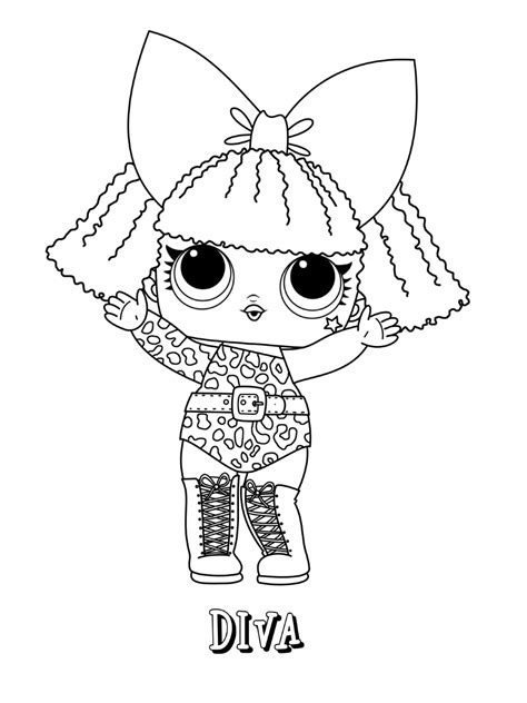 Free Printable Lol Surprise Coloring Pages Lol Surprise Coloring