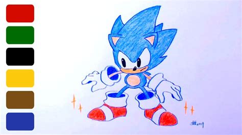 How To Draw Sonic The Hedgehog Part 2 Youtube
