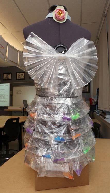 students  recycled materials  create art