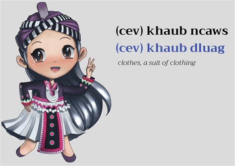 Clothing Vocabulary In Hmong Study Hmong