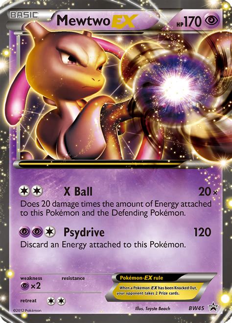 How much are pokemon ex cards worth? Mewtwo-EX BW Black Star Promos Card Price How much it's ...