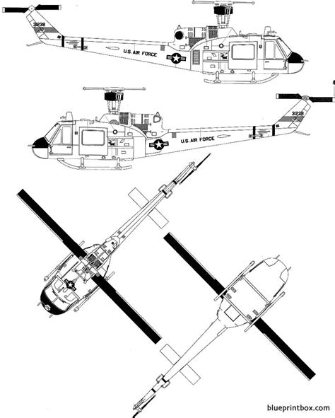 Bell 204 Uh 1f Heui Free Plans And Blueprints Of