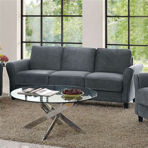 Shop wayfair for the best lifestyle solutions sofa. Lifestyle Solutions Westin Sofa with Rolled Arms in Dark ...