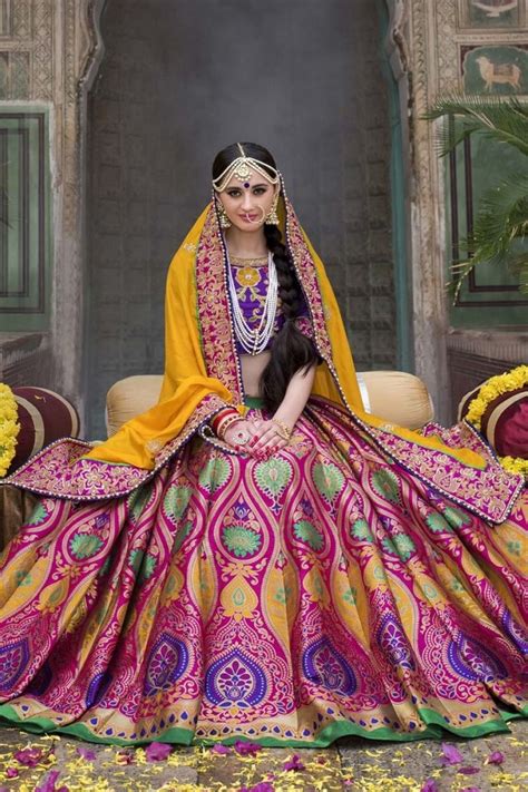 If You Cant Decide On One Color For Your Banarasi Bridal Lehenga Then