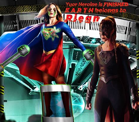 Supergirl Defeated By Reign Earthly Anouncement Ve By Orcaman001 On