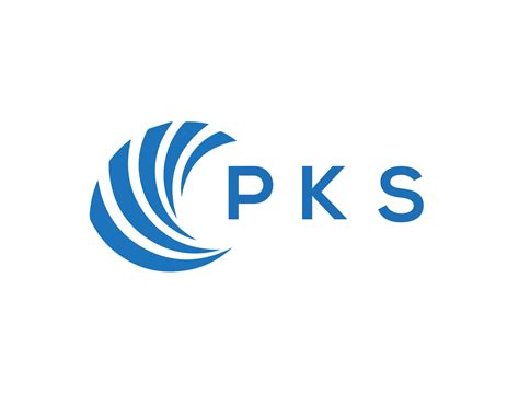 Pks Letter Logo Design On White Background Pks Creative Circle Letter
