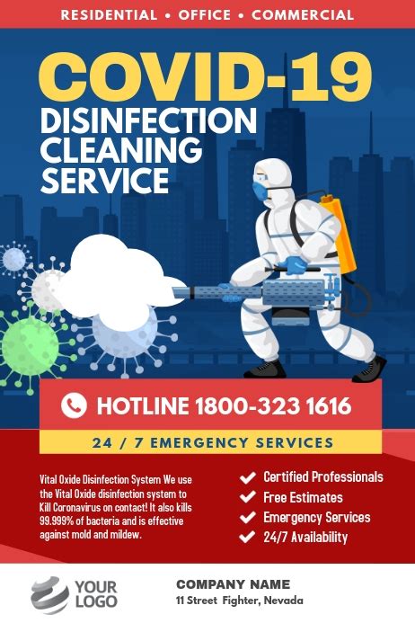 And the brutal that the second. Covid-19 Disinfection Cleaning Service Template | PosterMyWall