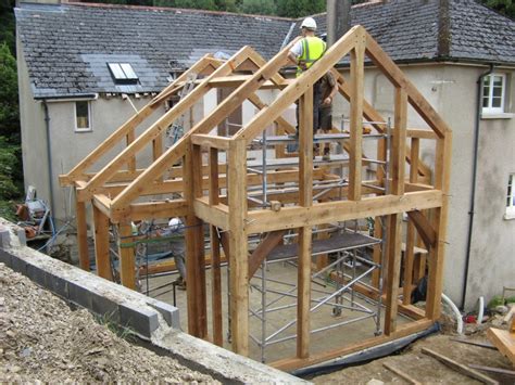 Diptford Oak Timber Frame Two Storey Extension To A Listed Building