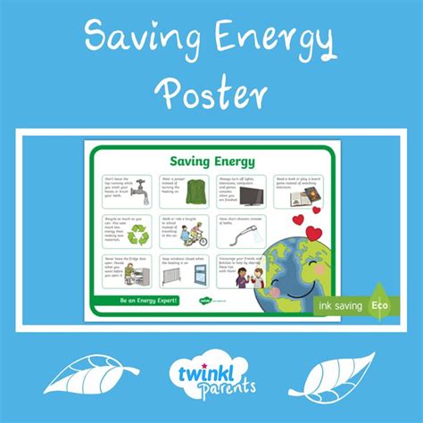 Saving Energy Poster Save Energy Energy Kids Energy