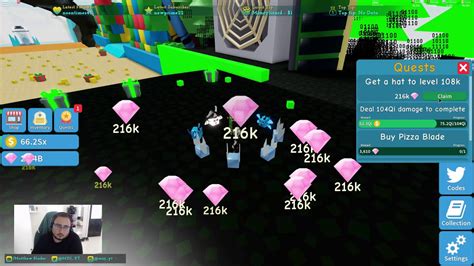 Crazy Amount Of Gems From Gem Quest In Roblox Game Unboxing Simulator