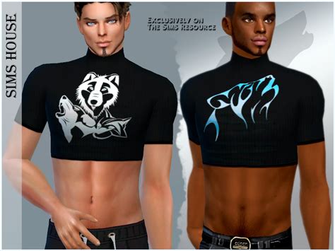 The Sims Resource Mens Crop Top Werewolves