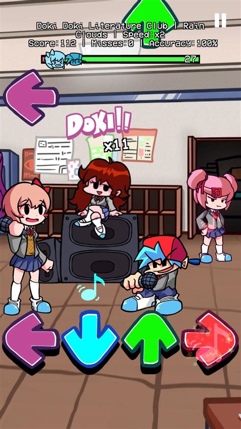 Doki Doki High School Fnf Mod Apk Für Android Herunterladen