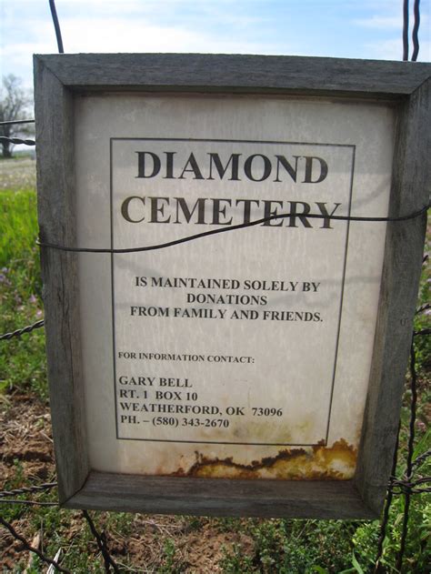 Diamond Cemetery På Oklahoma ‑ Find A Grave Begravningsplats