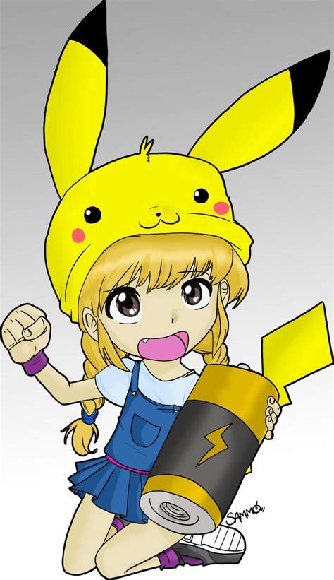 Chibi Pikachu Girl Pika Powerrr By Regitsammo On Deviantart