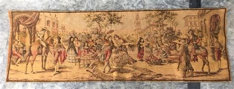 X Antique French Pictorial Tapestry Wall Hangings Kitchen Etsy