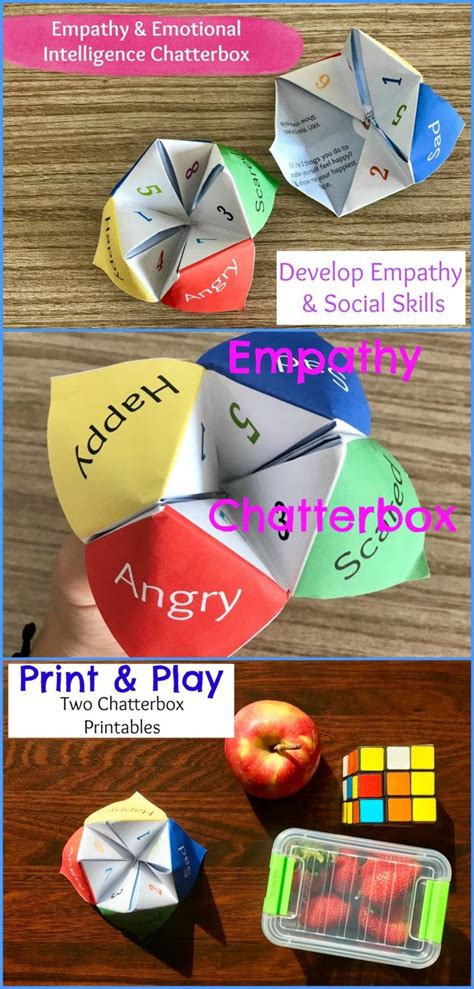 Empathy And Emotional Intelligence Chatterbox Game For Kids Print