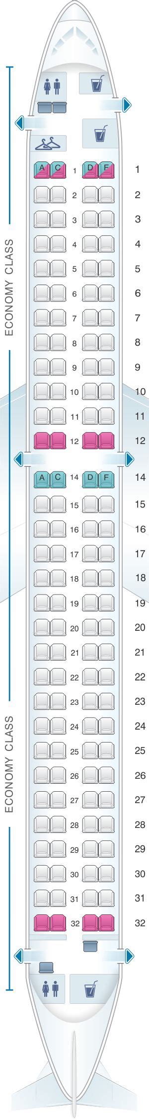 Detailed Seat Map Austrian Airlines Embraer 195 Find The Best