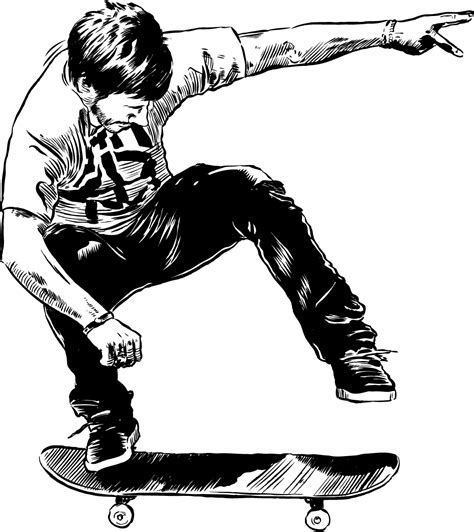 Imagenes para dibujar a lapiz y colorear faciles y chidas. Dibujos de skate | Dibujos