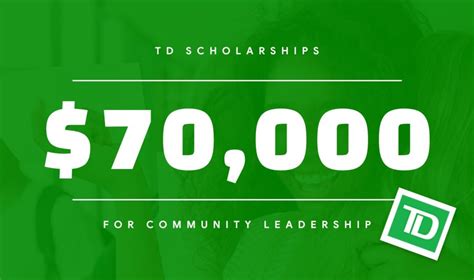 Td Scholarships Up To 70000 Student Awards