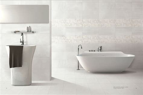 Limestone White Gloss OTC Tiles Bathroom