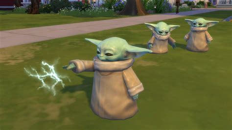 Mod The Sims Baby Yoda Uses The Force