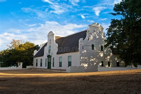 Cape Dutch Style Church In Winelands South Africa Stock Photo Image