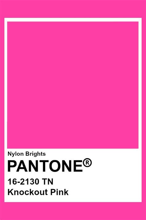 Knockout Pink Pantone Pantone Colour Palettes Pantone Pink Shades