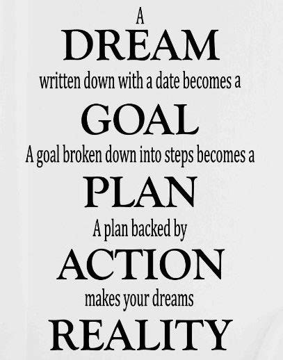 A Dream Written Down Motivational Wall Quote Vinyl Wall Expressions