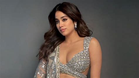 sizzling janhvi kapoor in hottest dress with cuts under breast on waist high slit on side fans