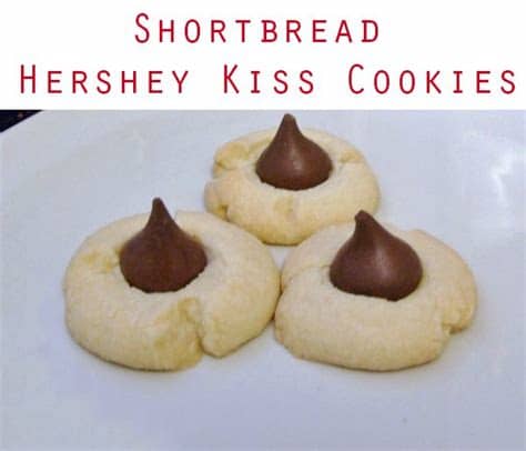 Chewy chocolate gingerbread cookies are my favorite holiday cookie! Shortbread Hershey Kiss Cookies | Recipe | Hershey kiss ...