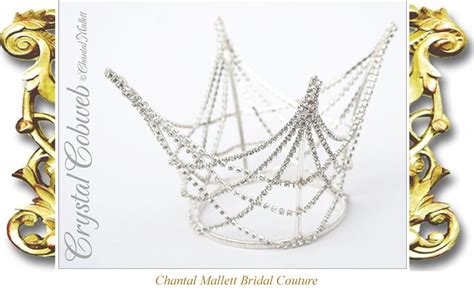 Crystal Cobweb Delicate Fairy Princess Crown In Silver With