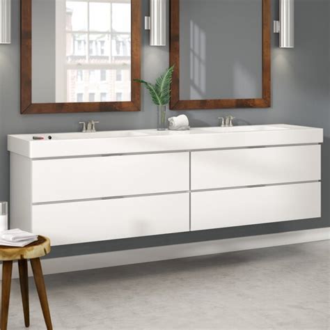 Maybe you would like to learn more about one of these? Wade Logan Tenafly Wood 80" Double Modern Bathroom Vanity ...