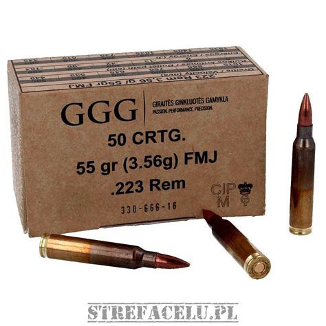 Ammunition Fmj 223 Remington Ggg 55gr 223rem Targetzone