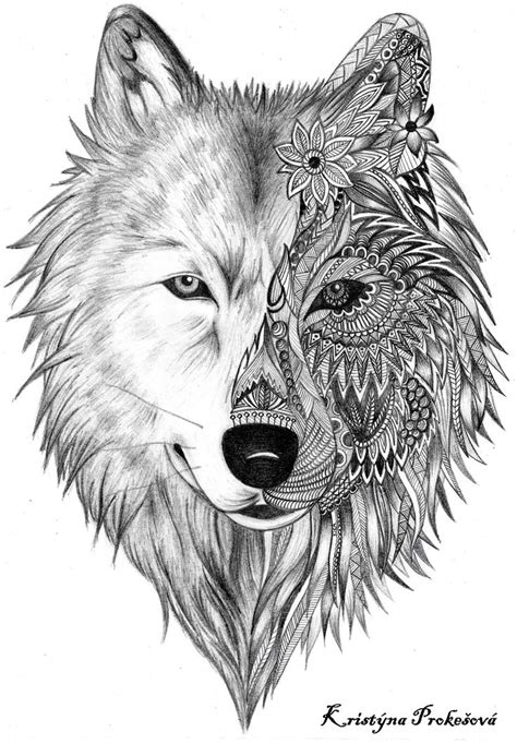 30 Mandala Wolf Tattoos Designs Collection