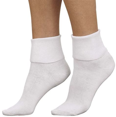 Womens 100 Cotton Ankle Socks Size 10 White 3 Pack